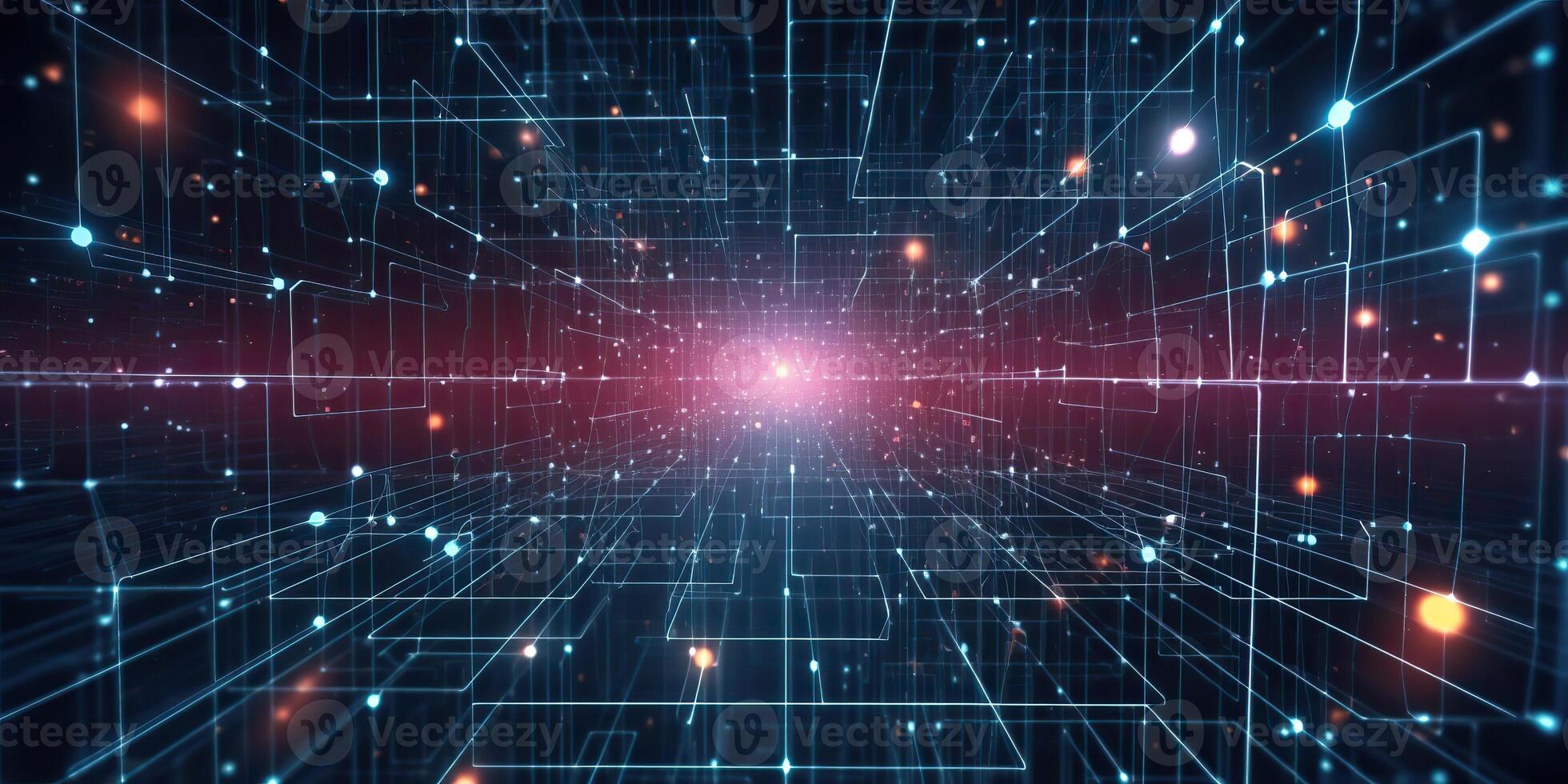 AI Generated. AI Generative. Digital data abstract connection wire