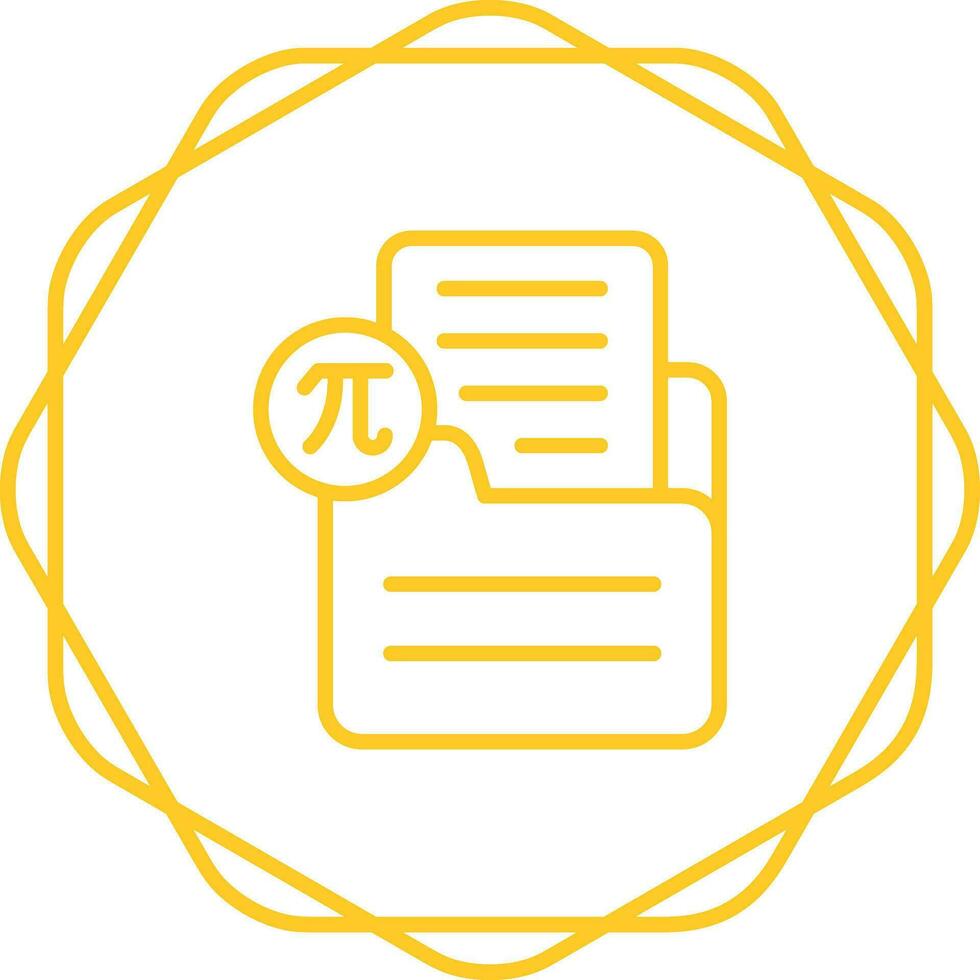 Document Insert Formula Vector Icon