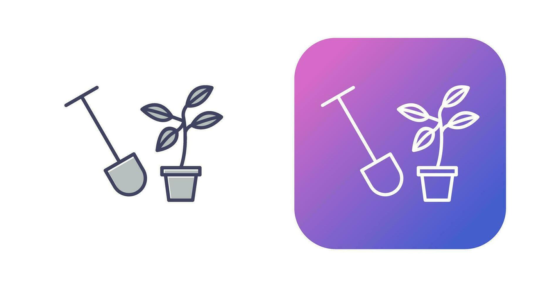 icono de vector de plantación