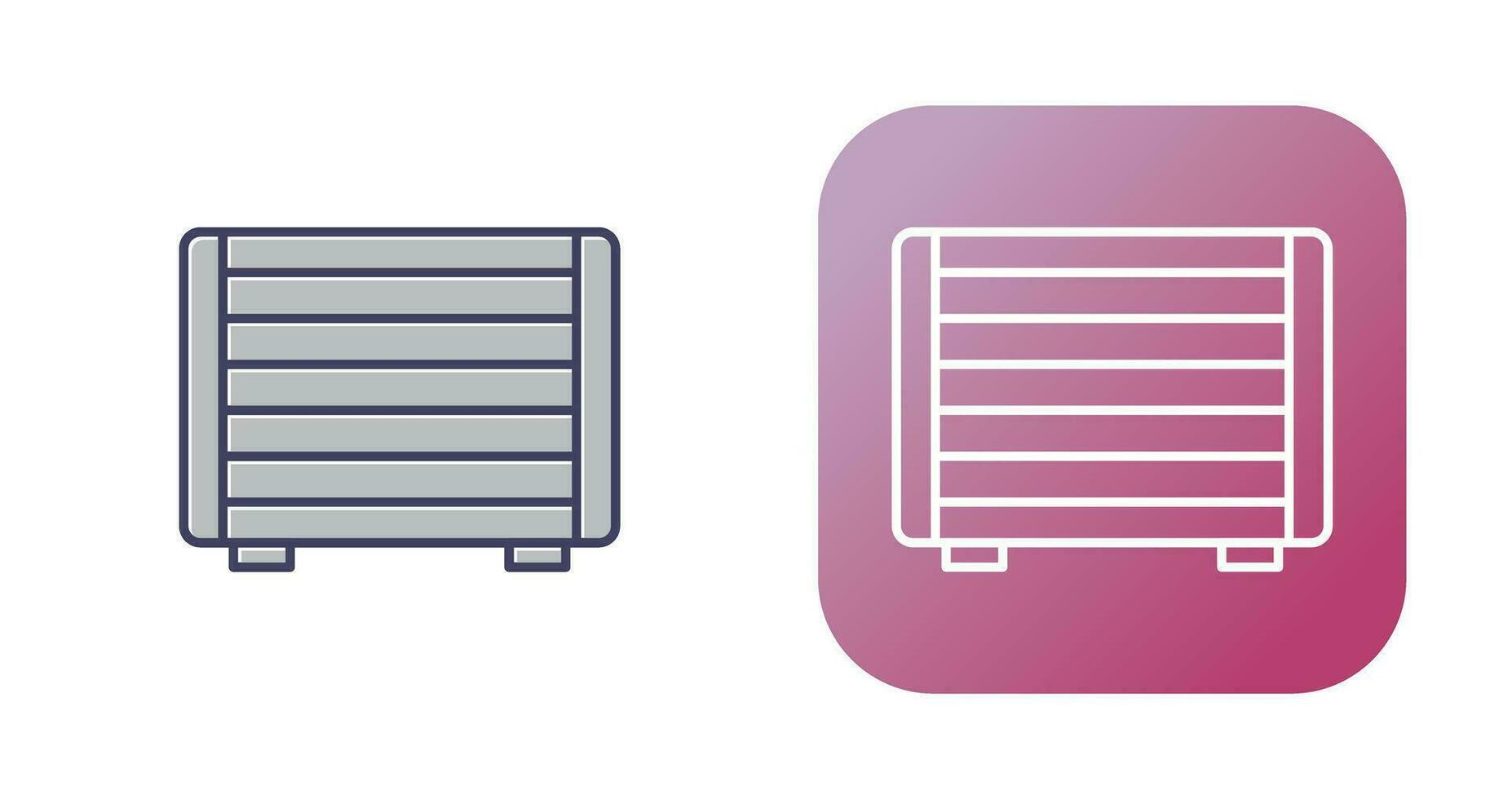 Gas Heater Vector Icon