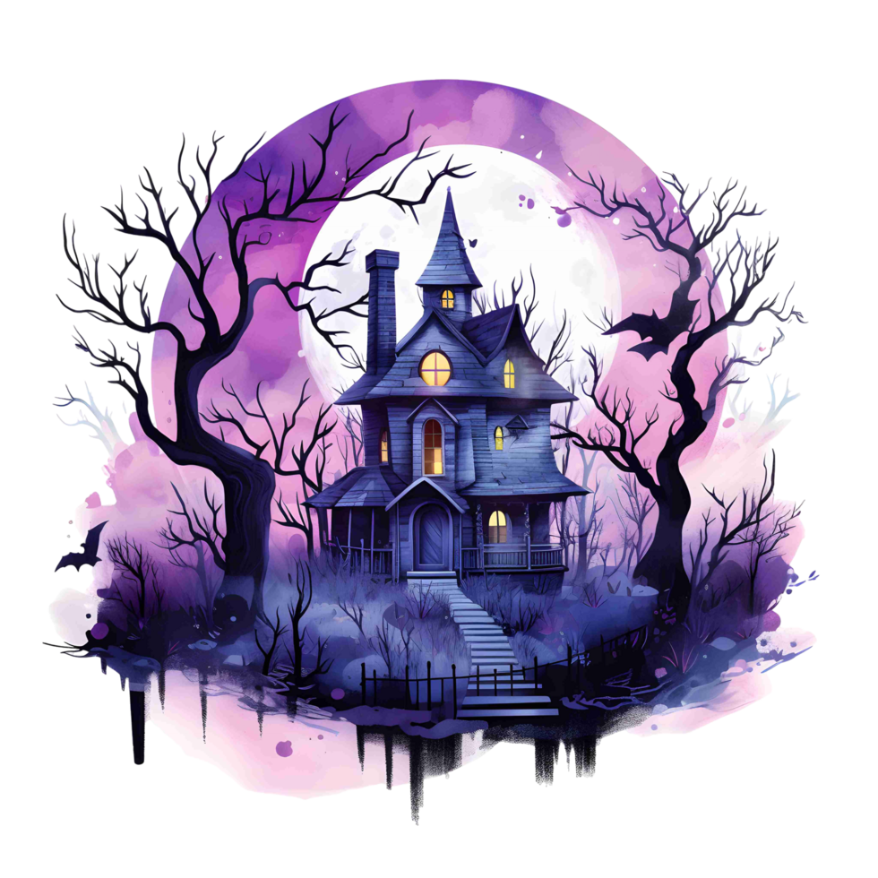 Cute Halloween Graphic Clipart With A Watercolor Illustration Of A Cute Halloween Graphic Clipart With A Watercolor Illustration Of A