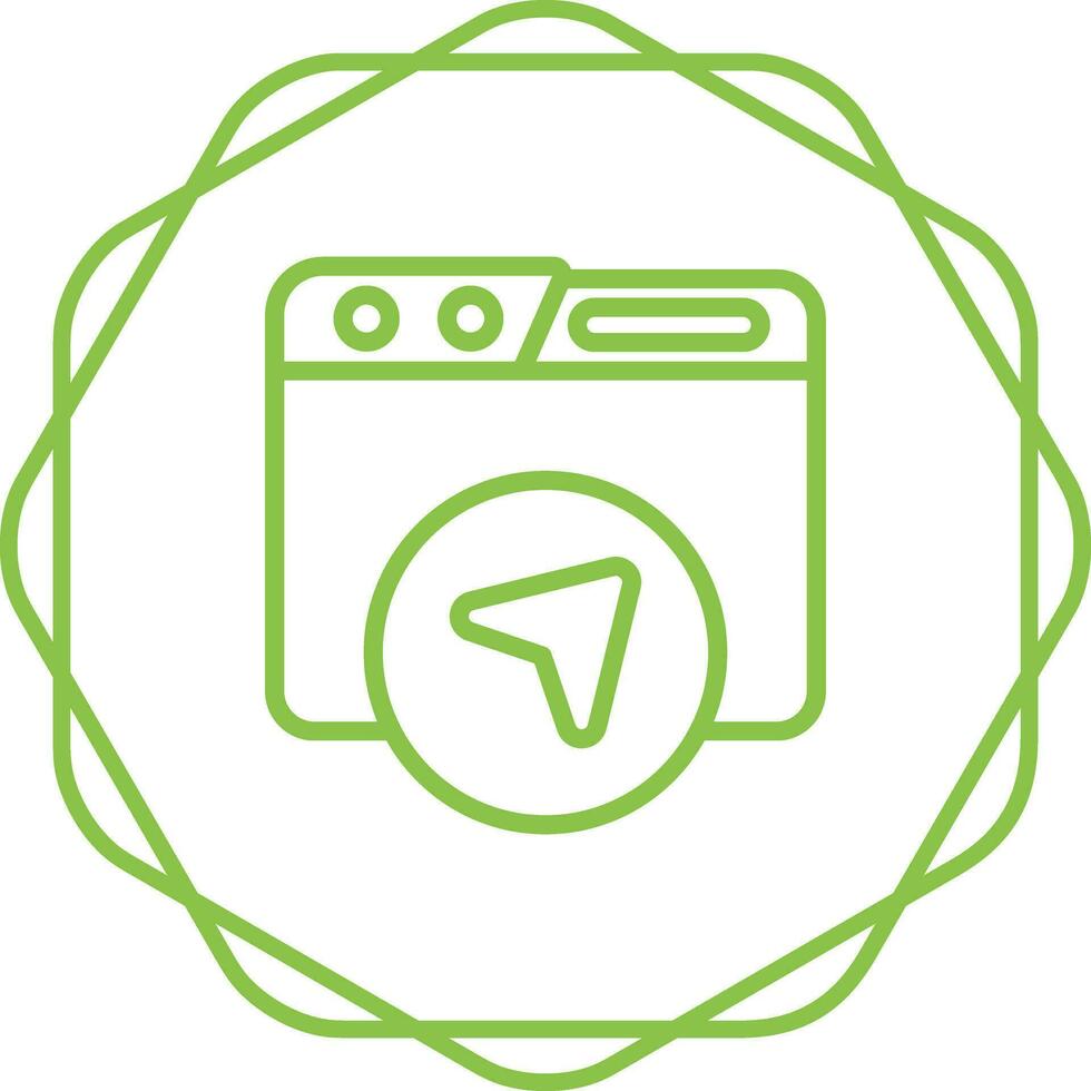 Website Navigation Vector Icon