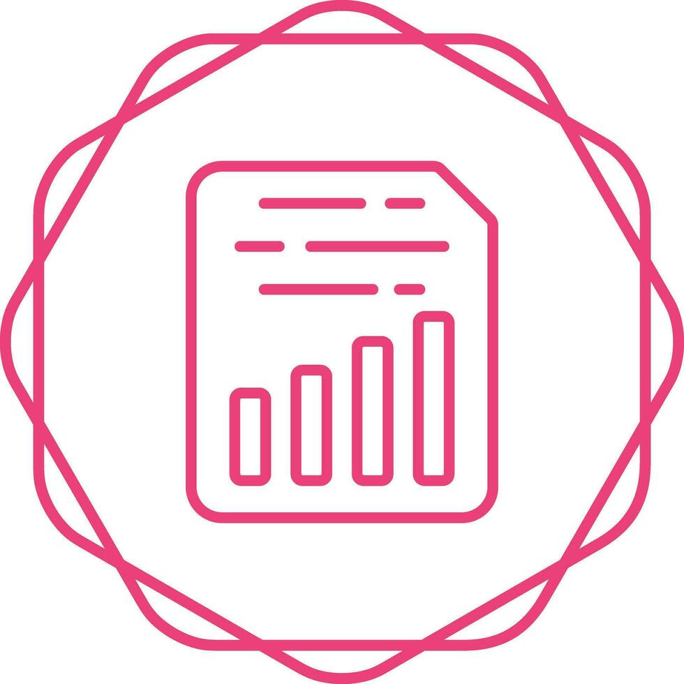 Document Insert Chart Vector Icon