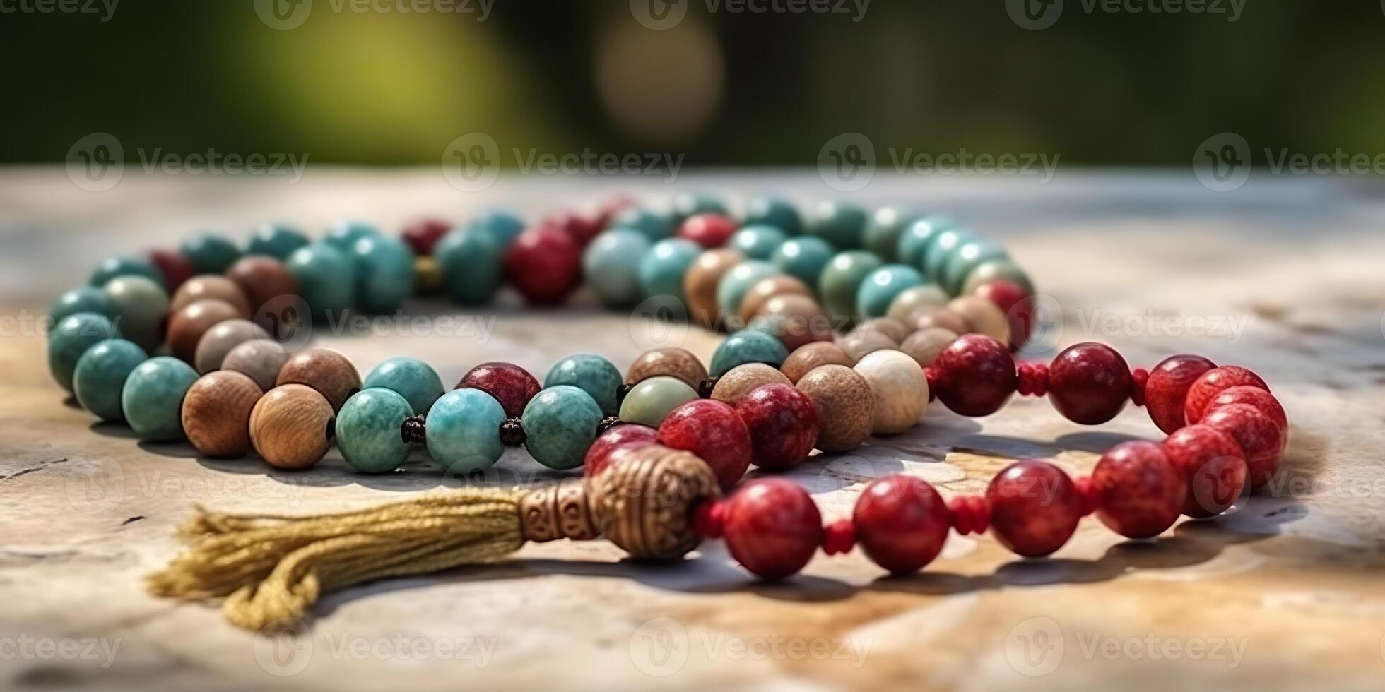 . . Muslim rosary spiritual classic allah pray symbol. Graphic Art photo
