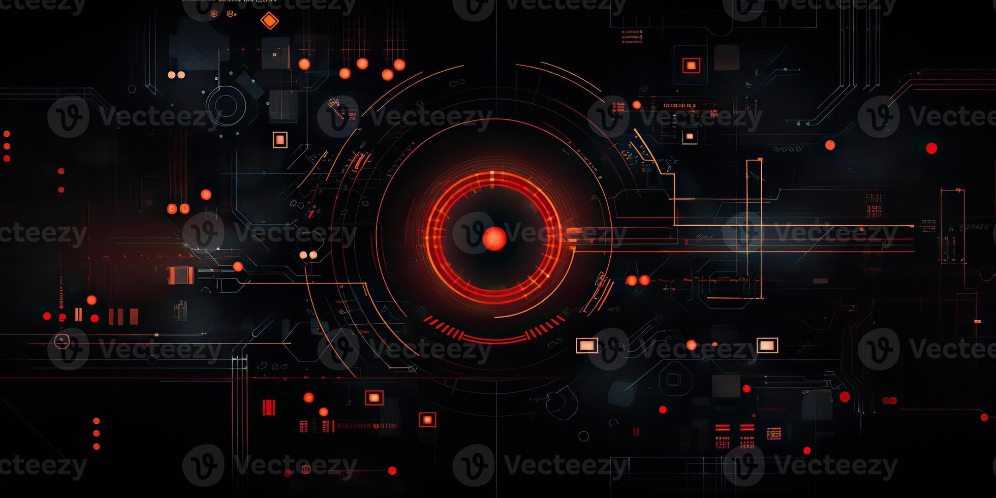 ai generado. ai generativo. resumen geométrico antecedentes hud monitor innovación monitor tecnología juego gráficos. gráfico Arte foto