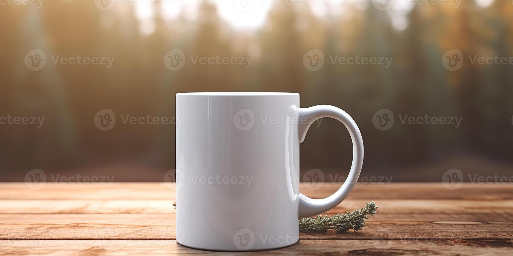 ai generado. ai generativo. té blanco taza burlarse de arriba foto