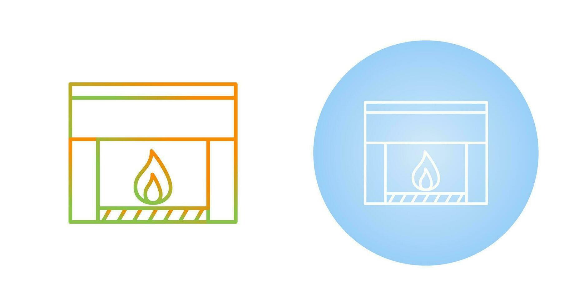 Fireplace Vector Icon