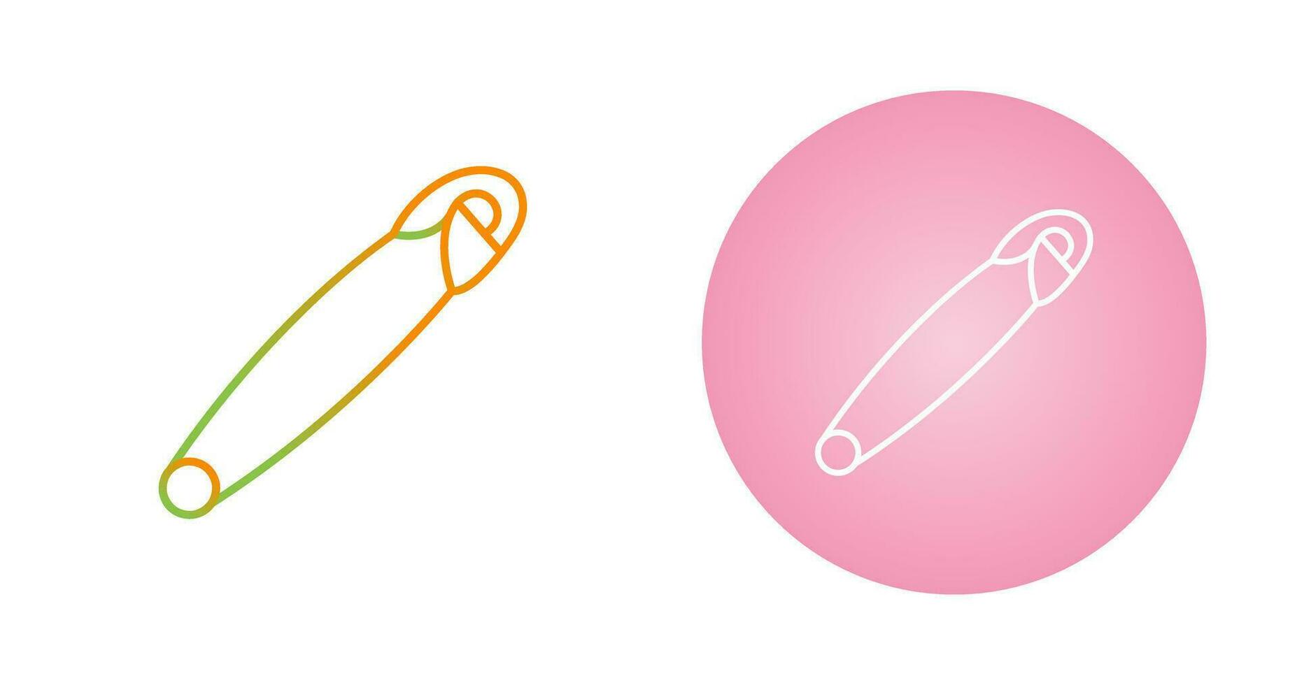 Safety Pin Vector Icon