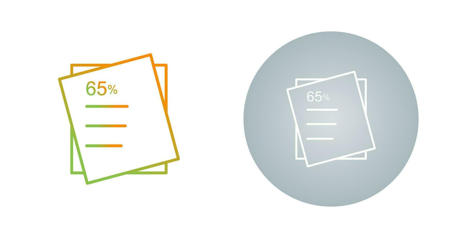 Graded Paper Vector Icon