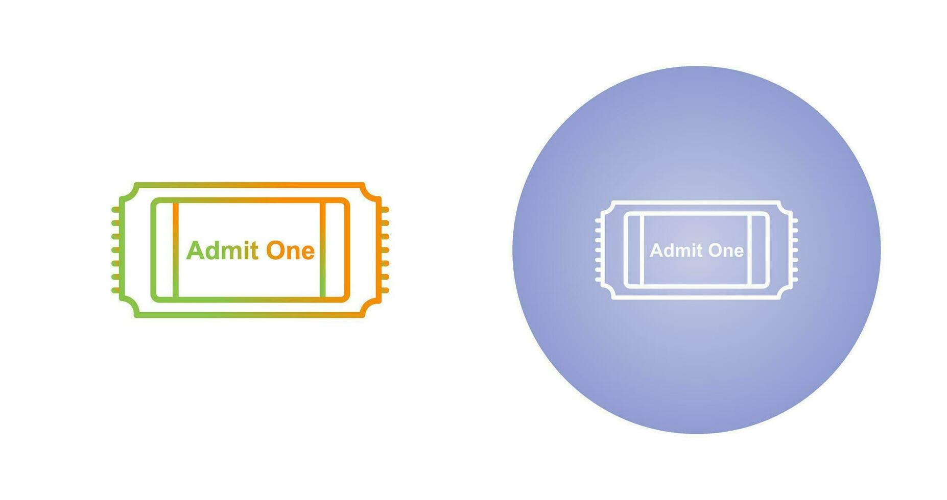 Movie Ticket Vector Icon