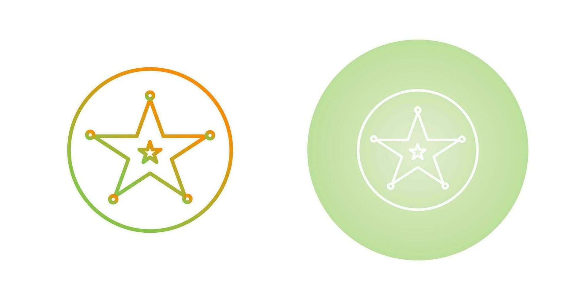 Sheriff Badge Vector Icon