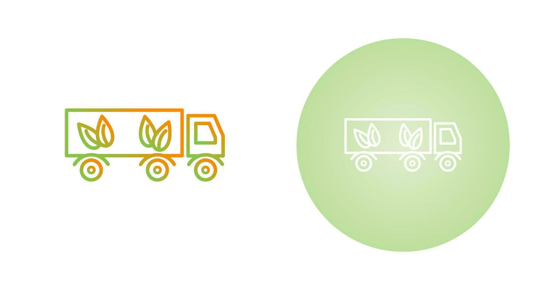 Eco friendly Truck Vector Icon