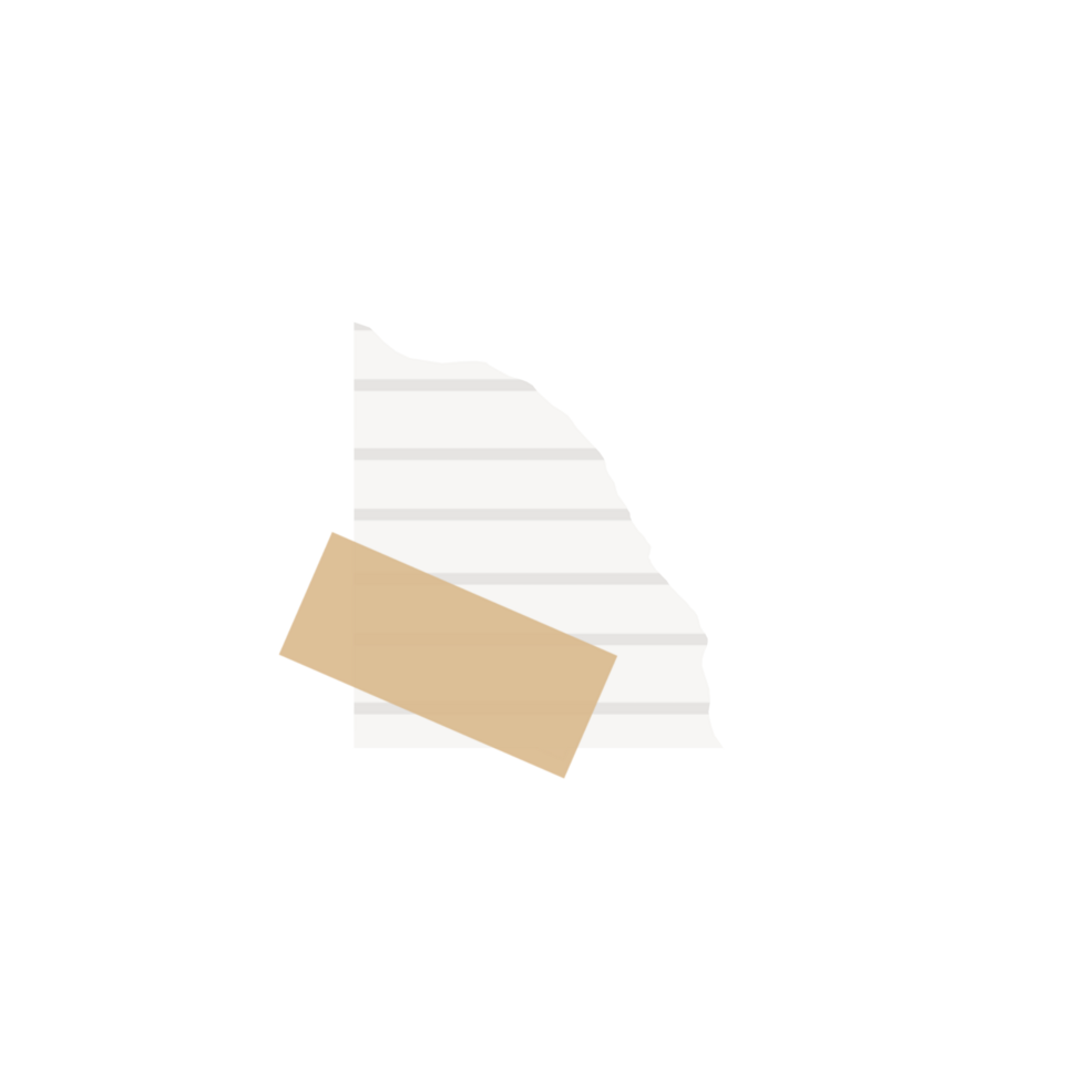 Torn paper with tape png