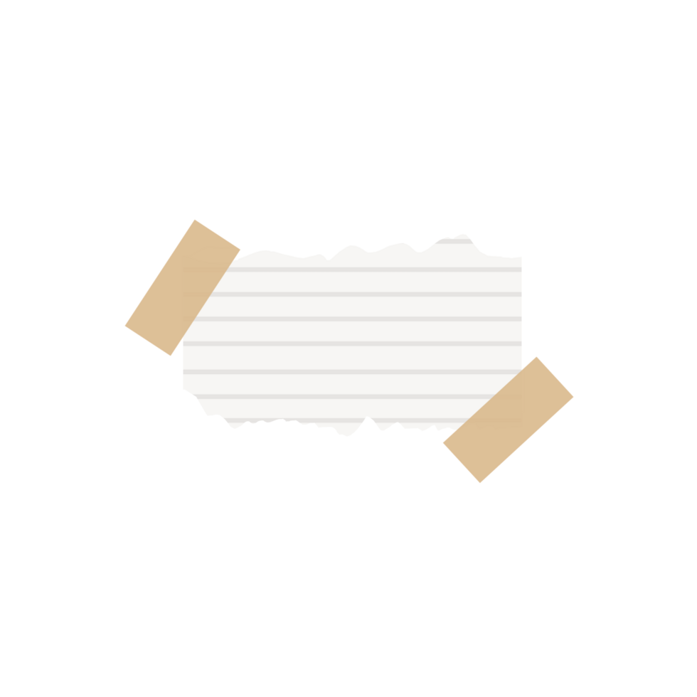 gescheurd papier met tape png