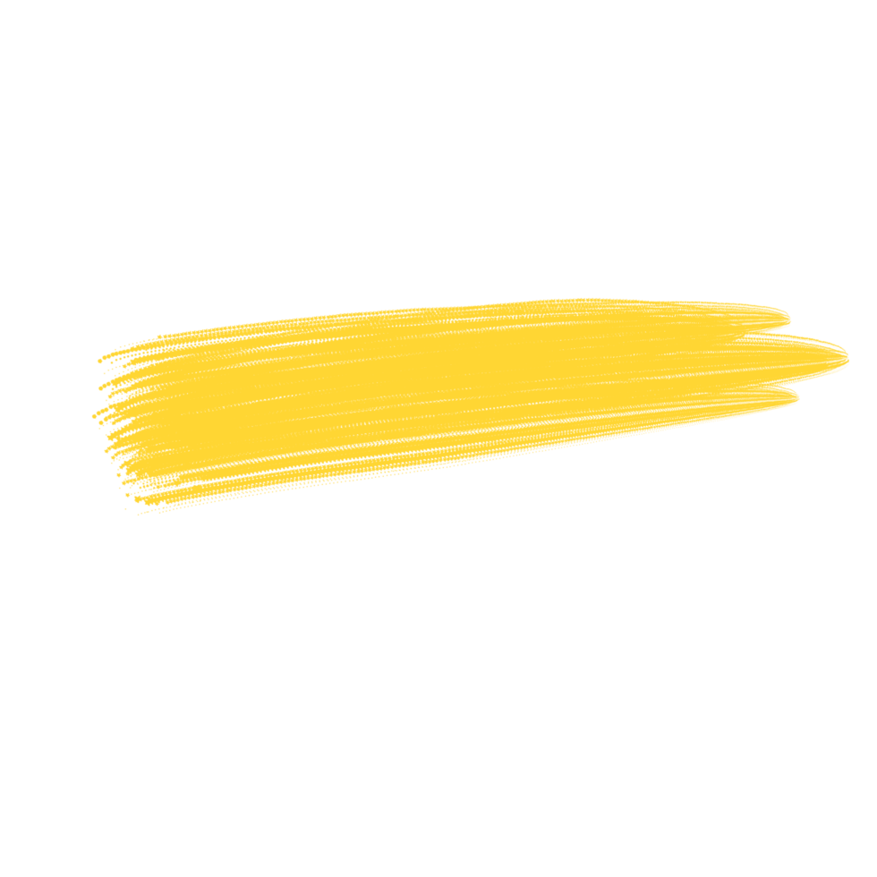 Yellow brush stroke png