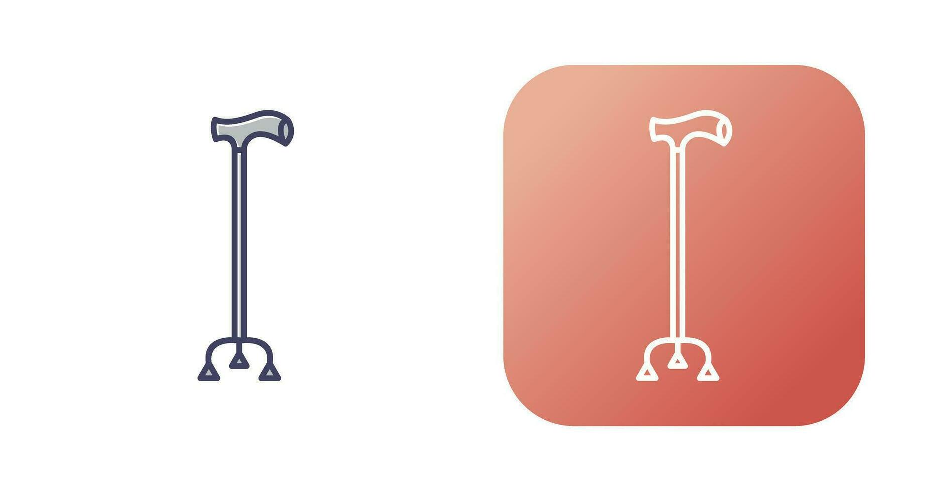 Walking Stick Vector Icon