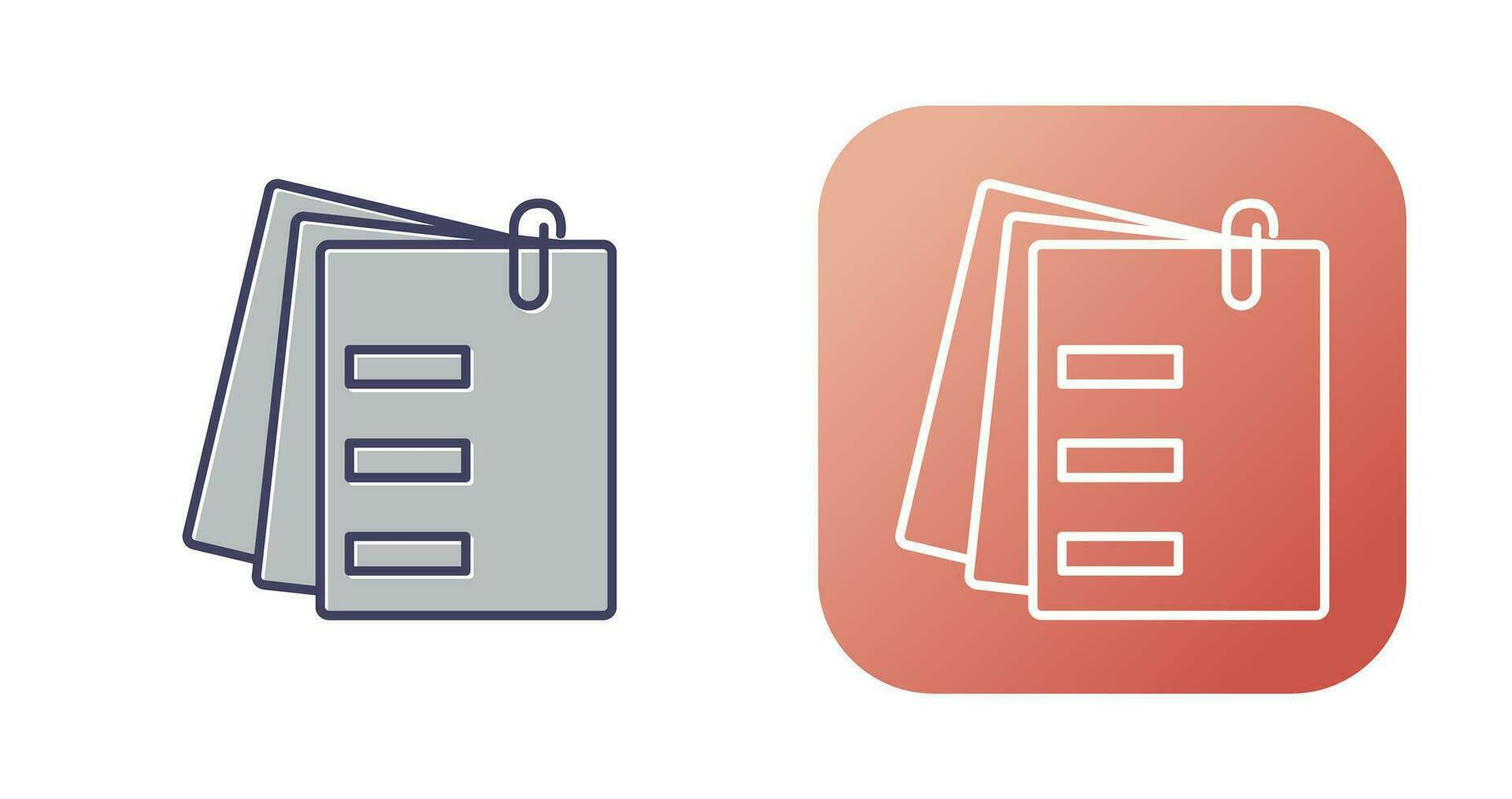 Attached Documents Vector Icon