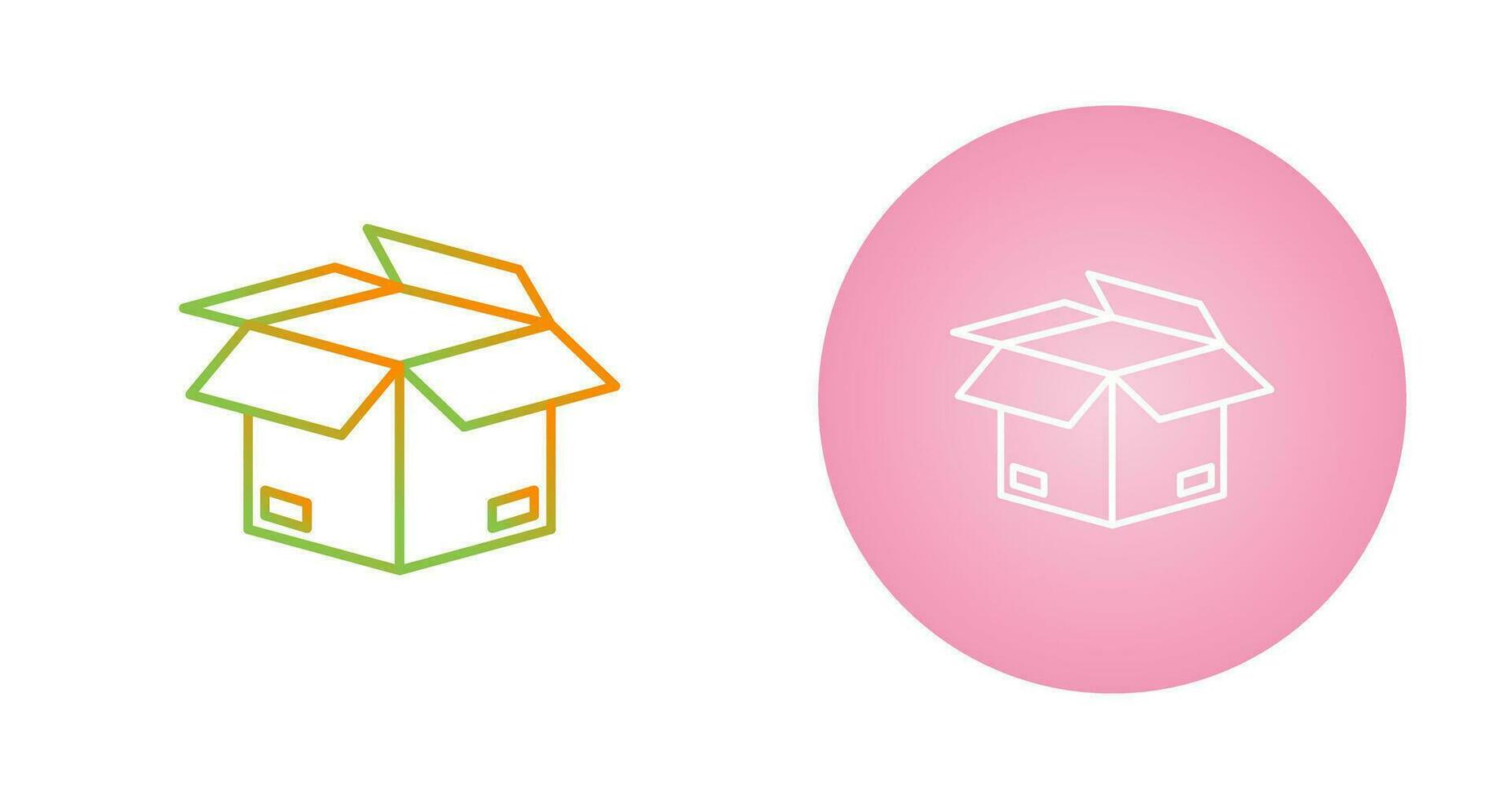 Open Box Vector Icon