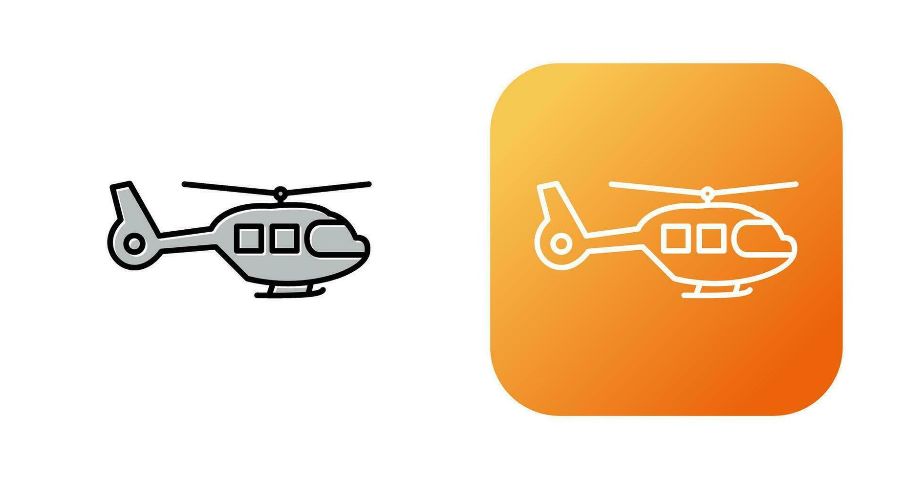 icono de vector de helicóptero