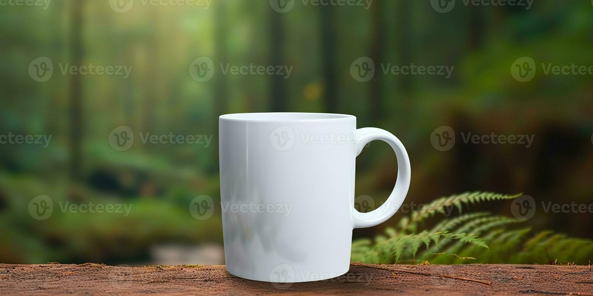 Ai Generated. AI Generative. Tea white cup mock up photo