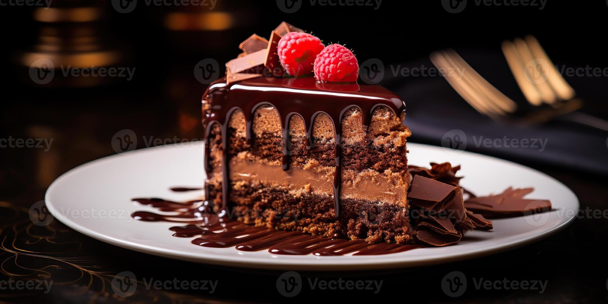 . . Chocolate pie cake desert bown bake sugar sweet organic food. Evening party birthday background. Graphic Art photo