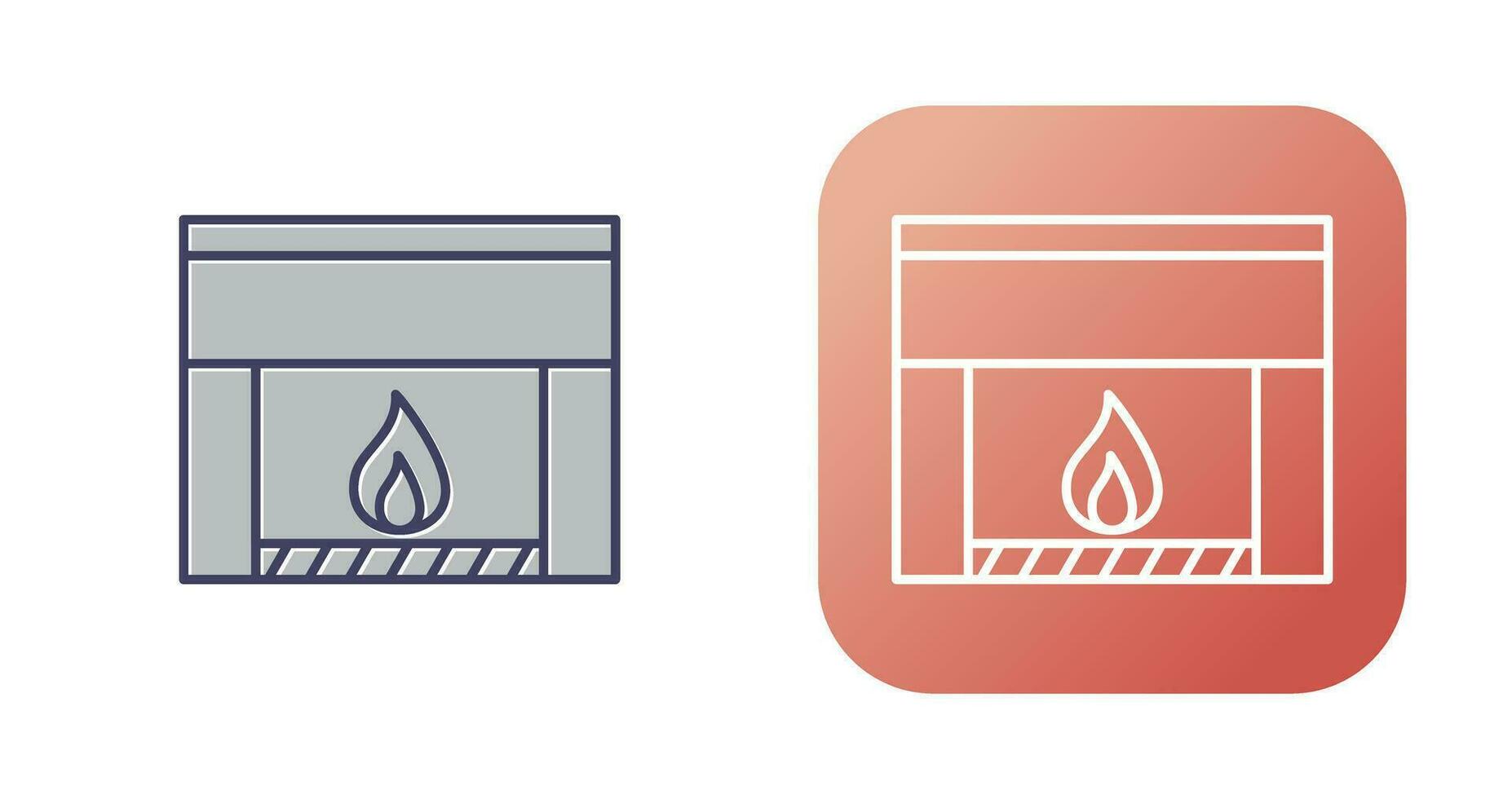 Fireplace Vector Icon