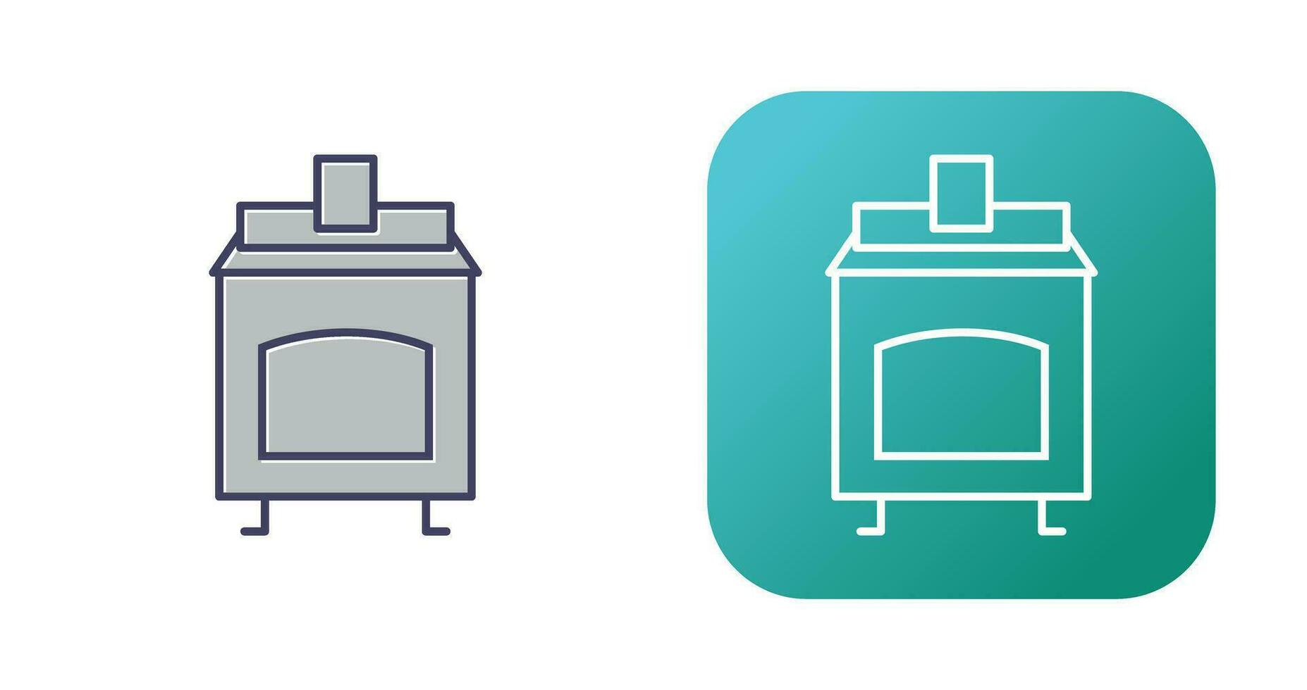 Coal Furnace Vector Icon