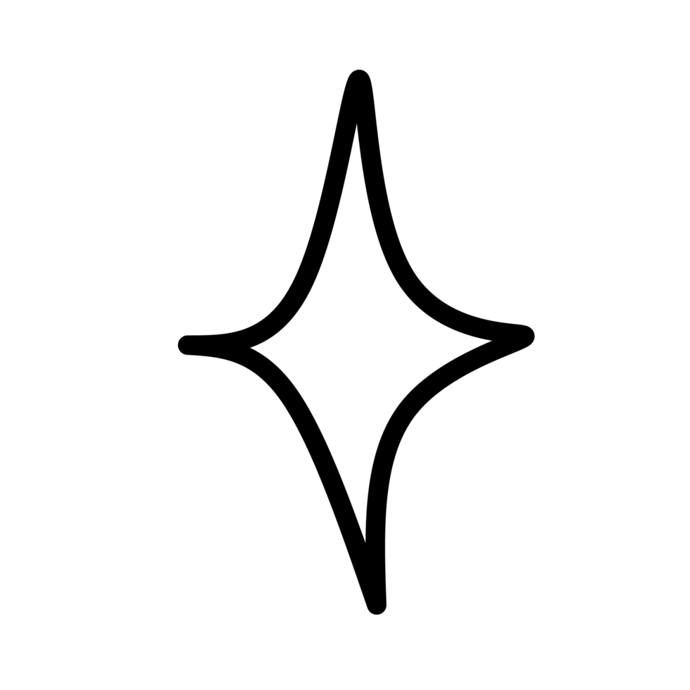 Sparkling star icon png