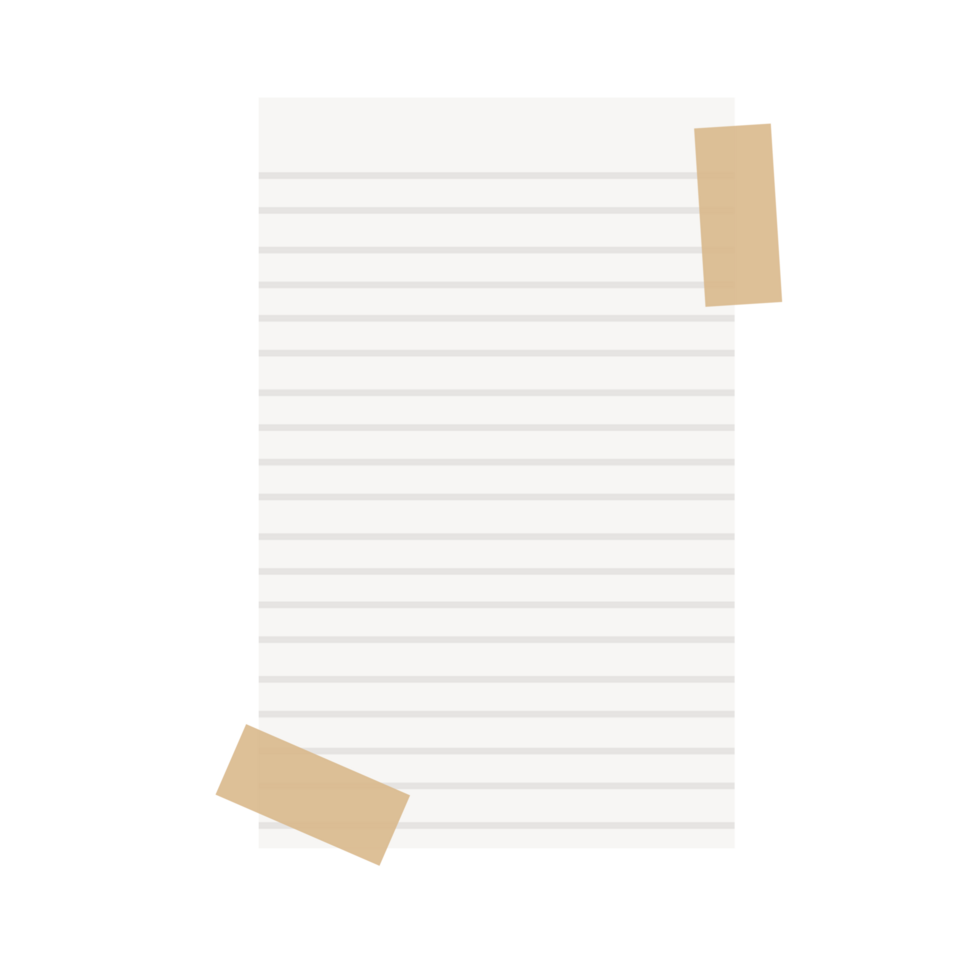 Torn paper with tape png