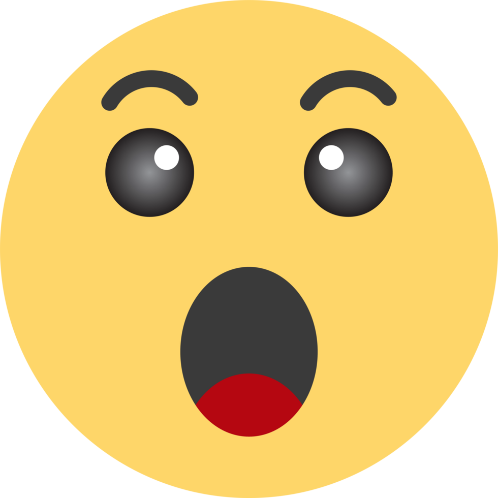 Wow Social Media Emoji Icon png