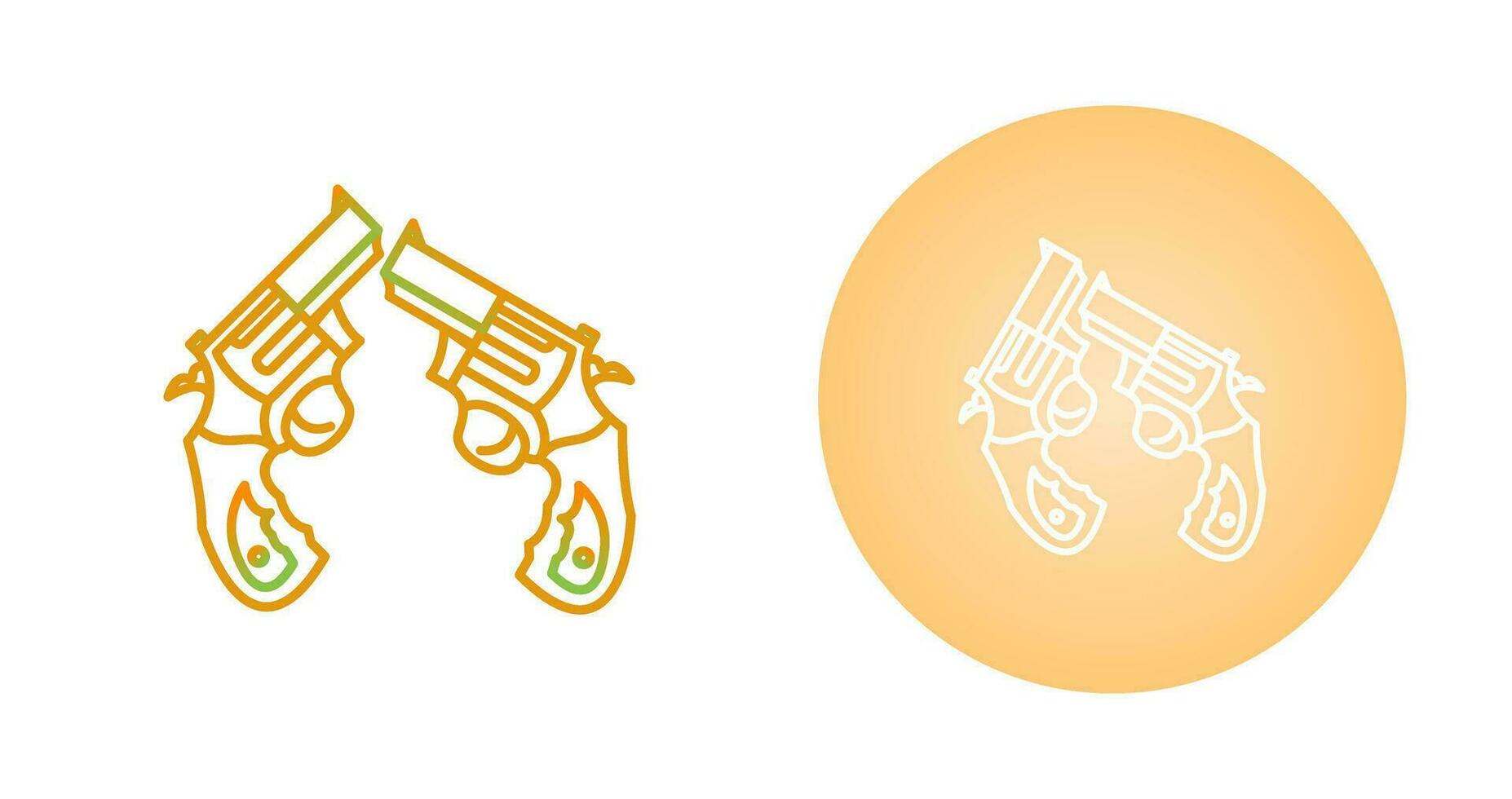 Two Guns Vector Icon
