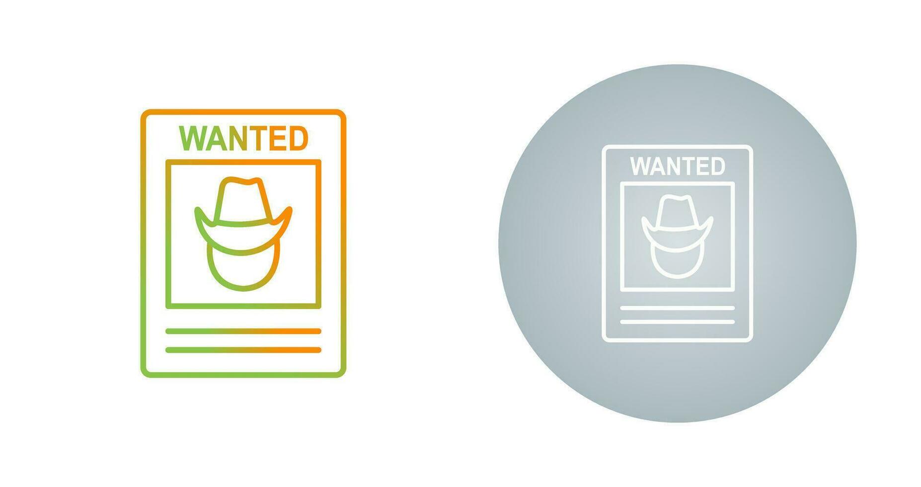 Wanted Poster Vector Icon