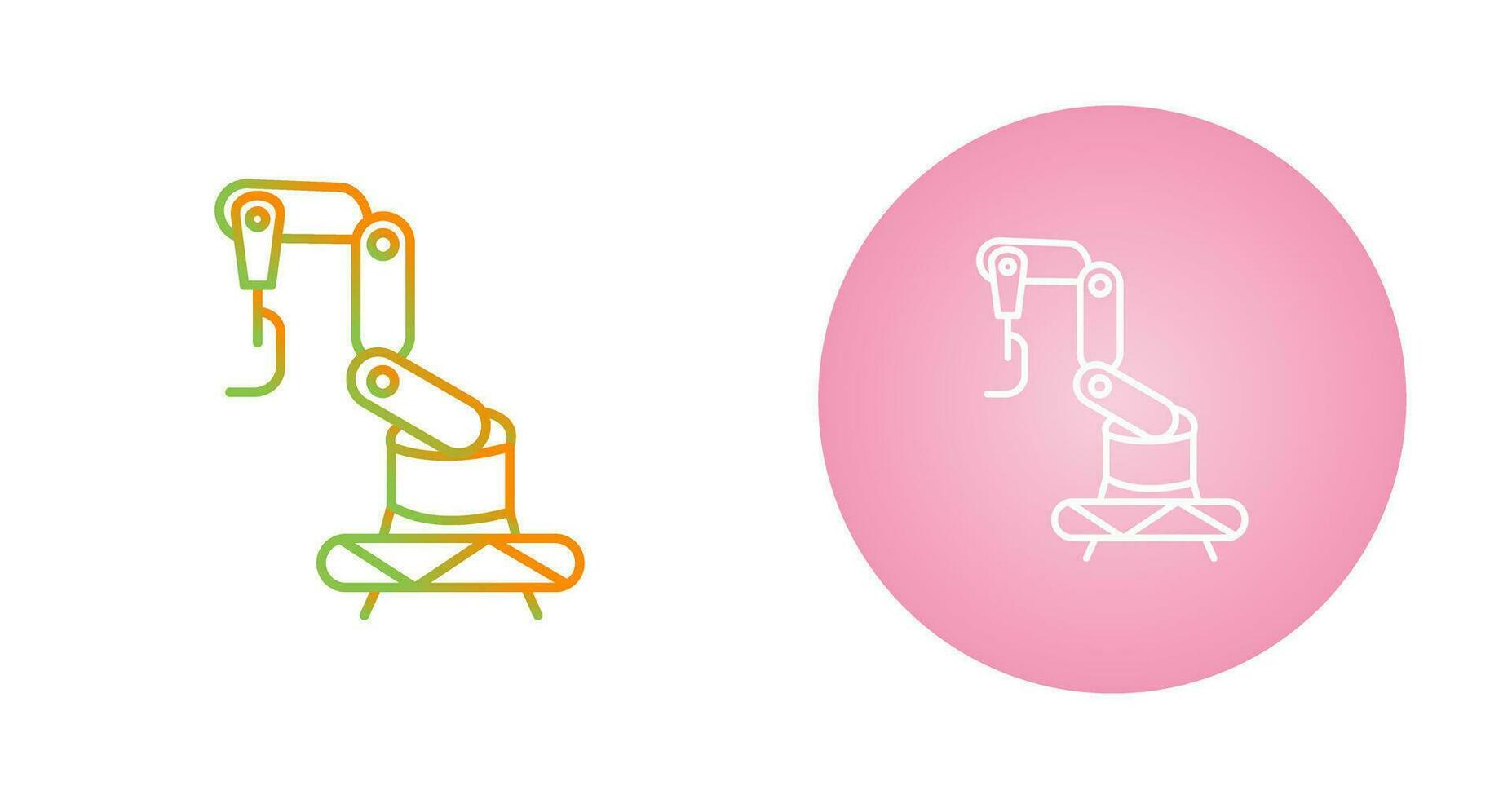 Industrial Robot Vector Icon