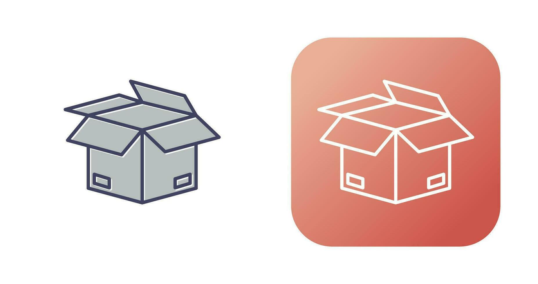 Open Box Vector Icon