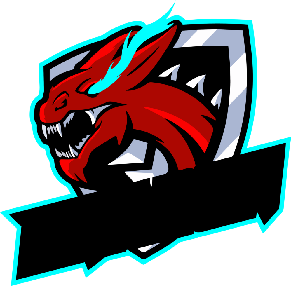 logotipo da mascote do jogador png