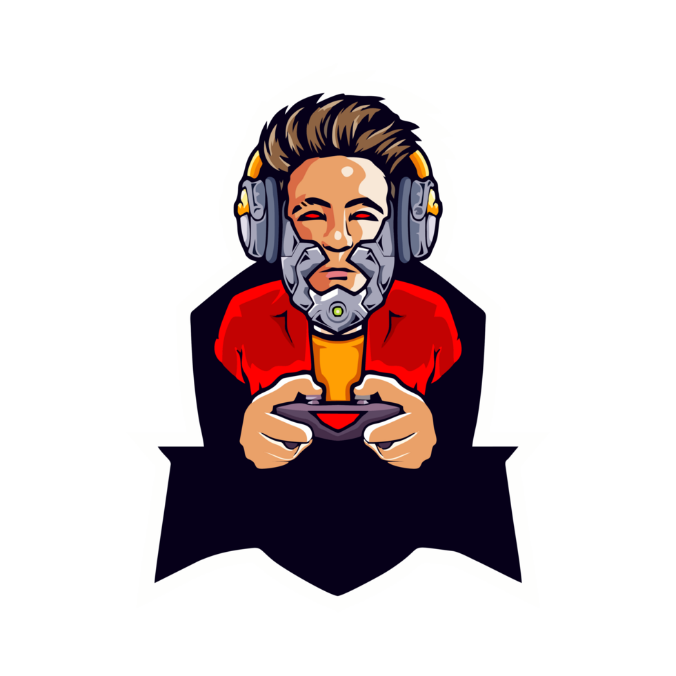 gamer mascot logo png