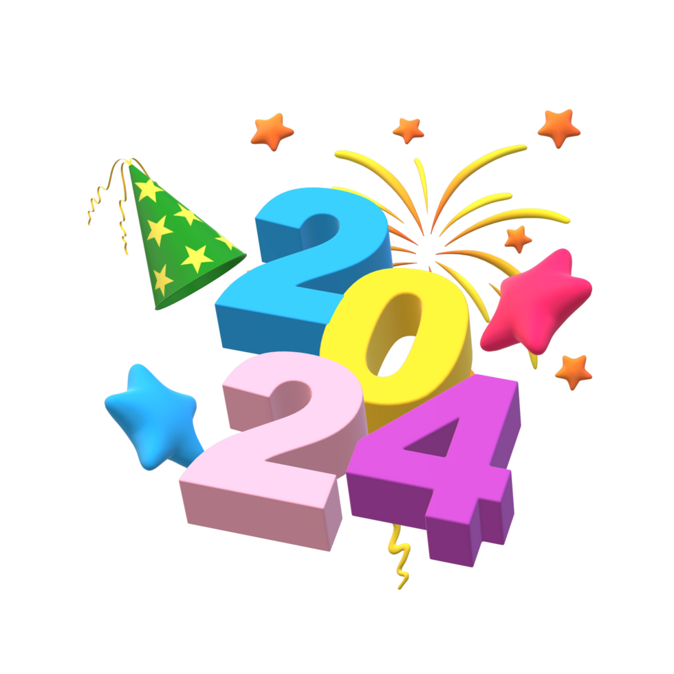 feliz año nuevo 2024 png