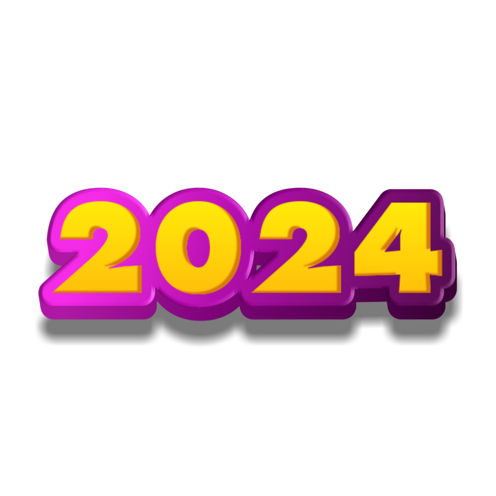 Happy new year 2024 26676905 PNG