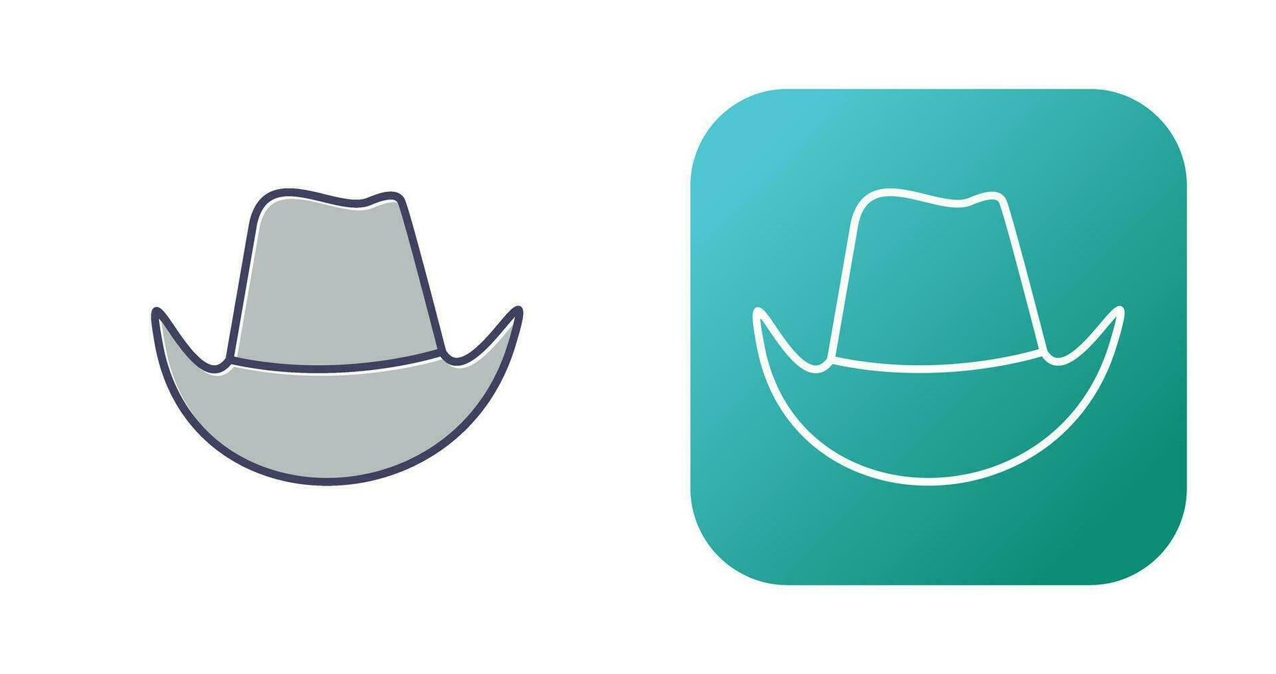 icono de vector de sombrero de vaquero