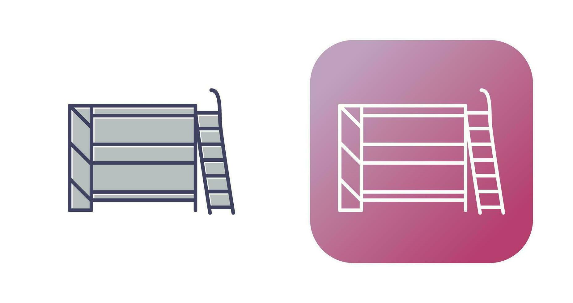 Bunk bed Vector Icon