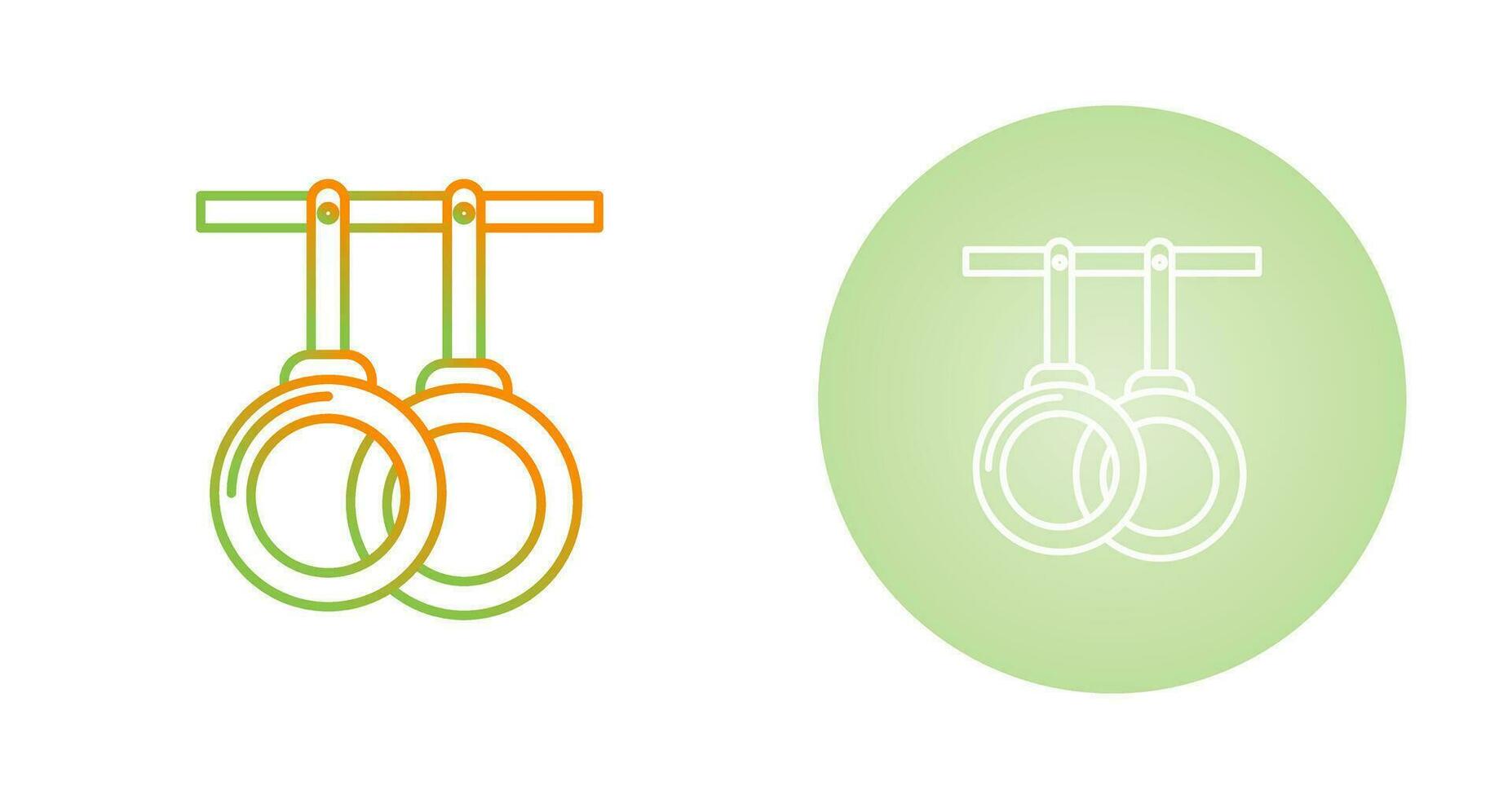 Gym Rings Vector Icon