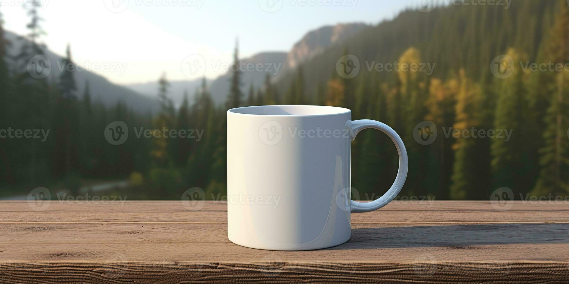 ai generado. ai generativo. té blanco taza burlarse de arriba foto