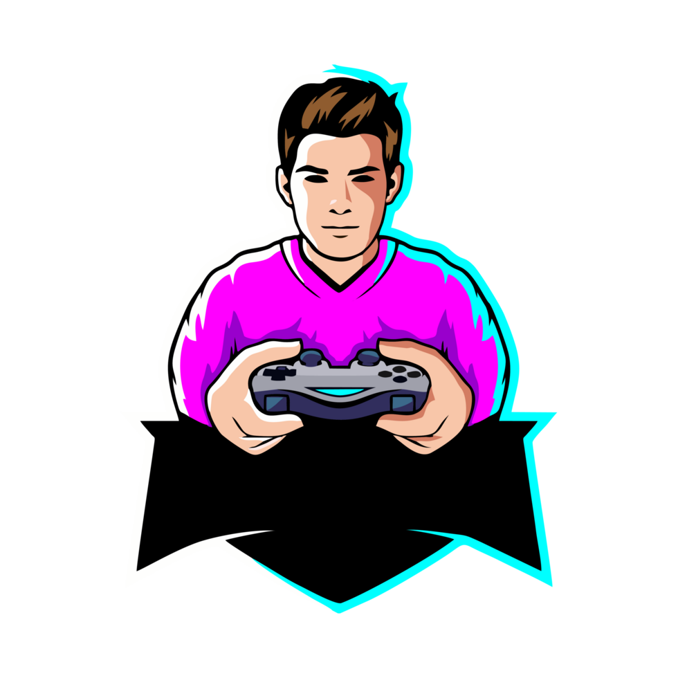 gamer mascot logo png