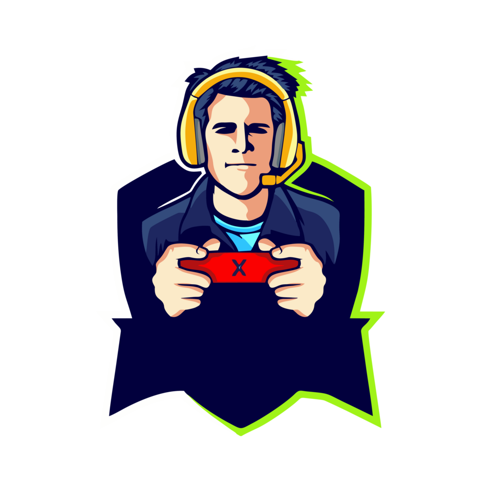 gamer mascot logo png
