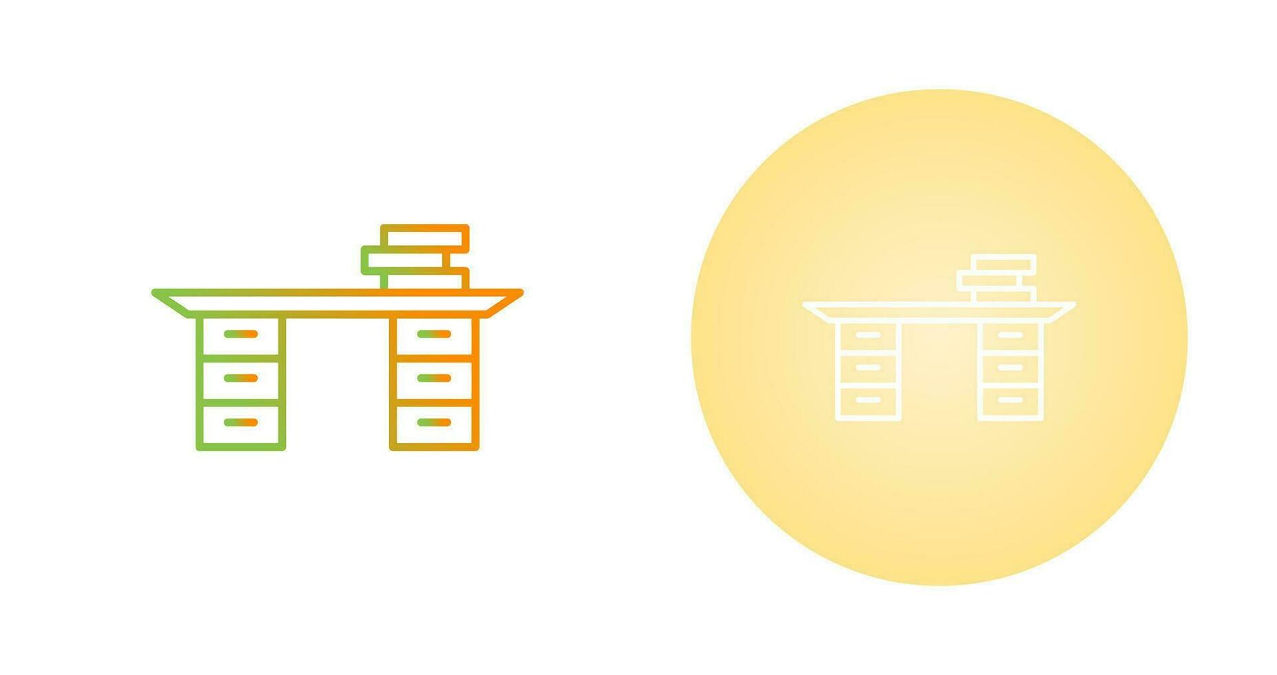 Studying Desk Vector Icon