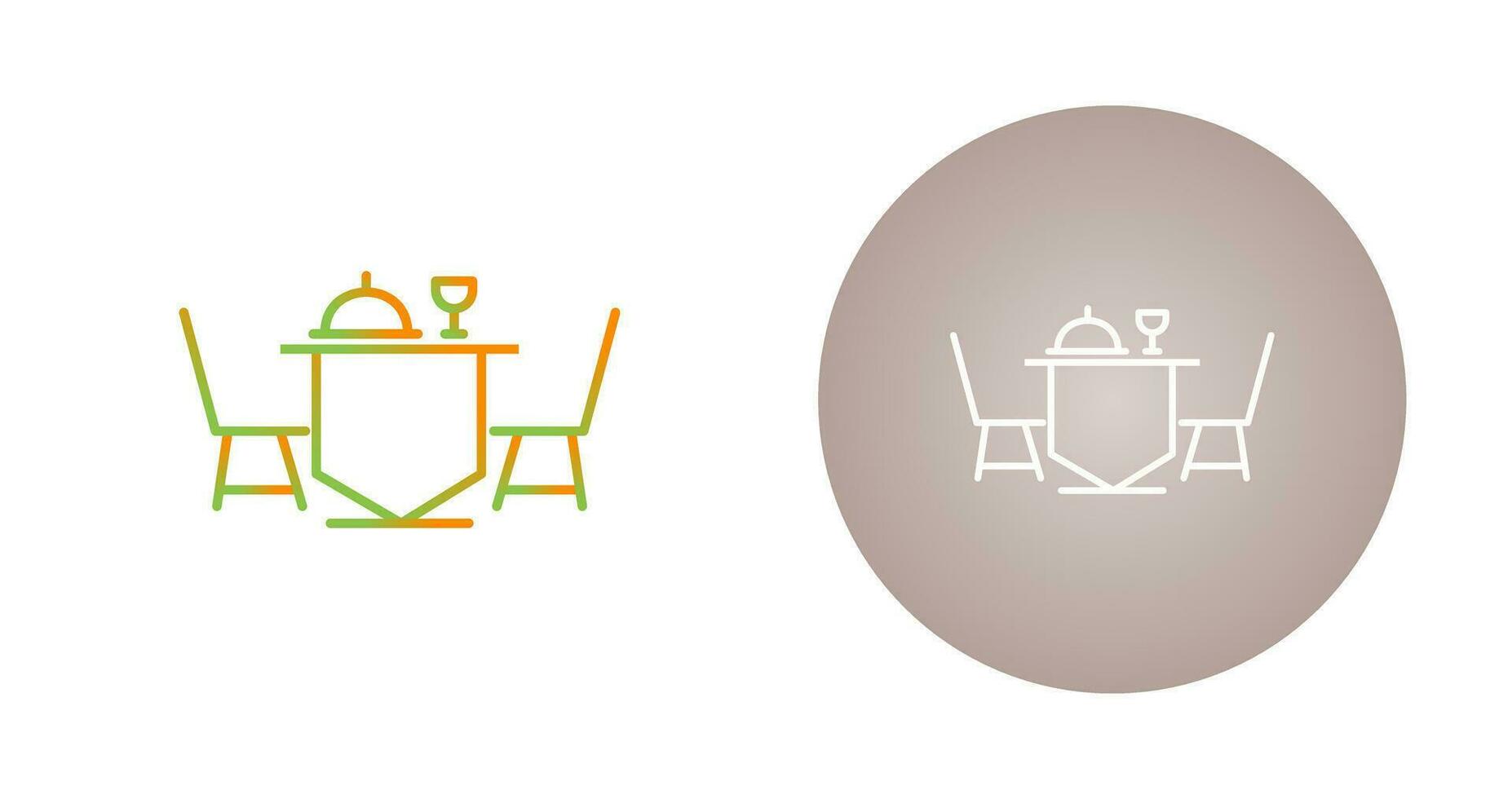 Dinner Table Vector Icon