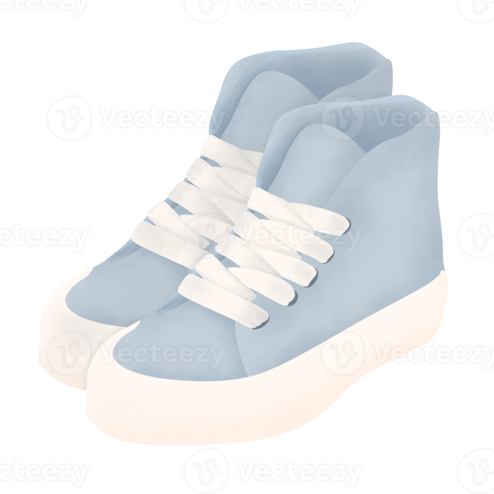 Cute Kid Shoes Illustration png