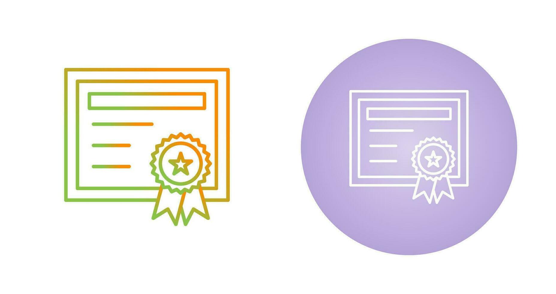 Certificate Vector Icon