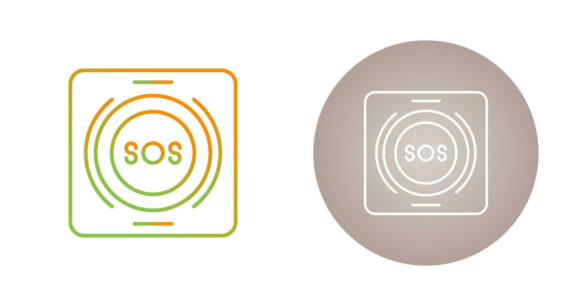 Emergency Button Vector Icon