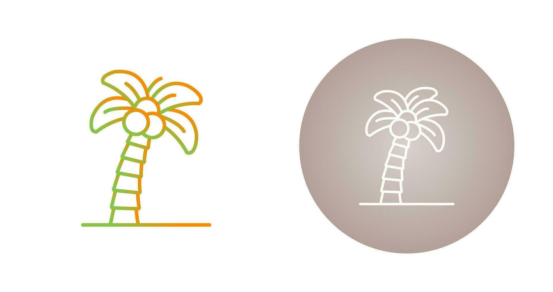 icono de vector de árbol de Palma